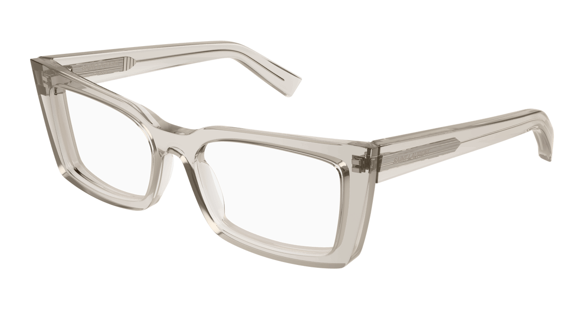 Saint Laurent SL 554 Eyeglasses - Beige / Transparent (004)