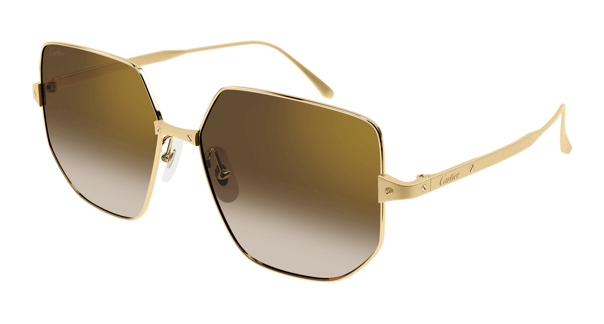 Cartier CT0327S Sunglasses - Gold / Brown (002)