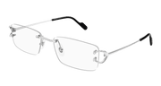 Cartier CT0344O Eyeglasses - Silver / Transparent (002)