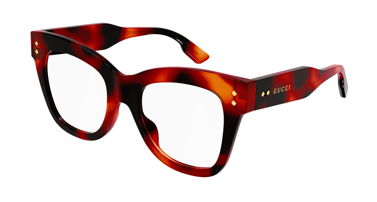 Gucci GG1082O Eyeglasses - Havana / Transparent (002)
