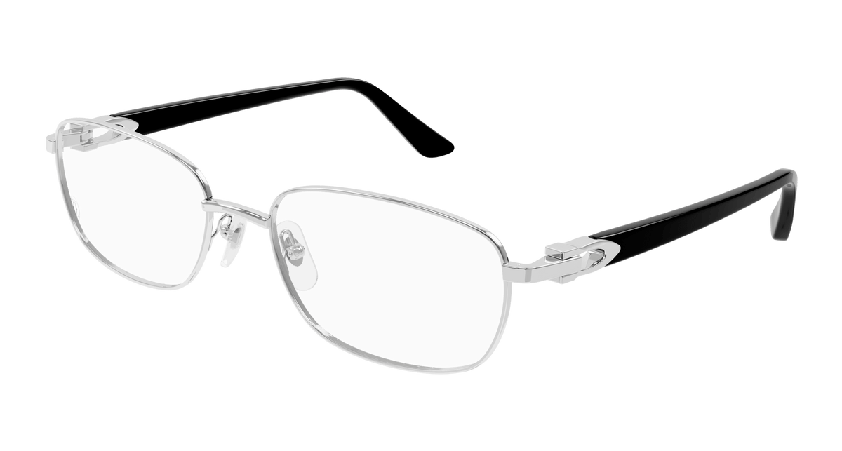Cartier CT0368O Eyeglasses - Silver / Transparent (001)