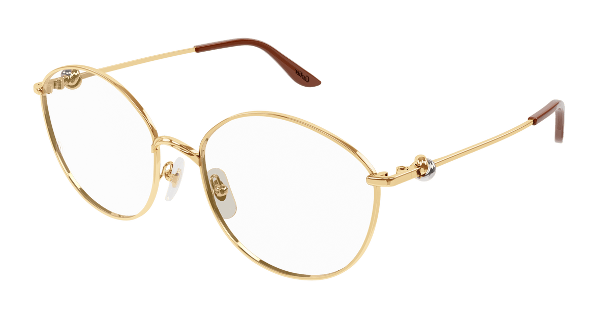 Cartier CT0375O Eyeglasses - Gold / Transparent (001)