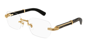Cartier CT0377O Eyeglasses - Gold / Transparent (001)