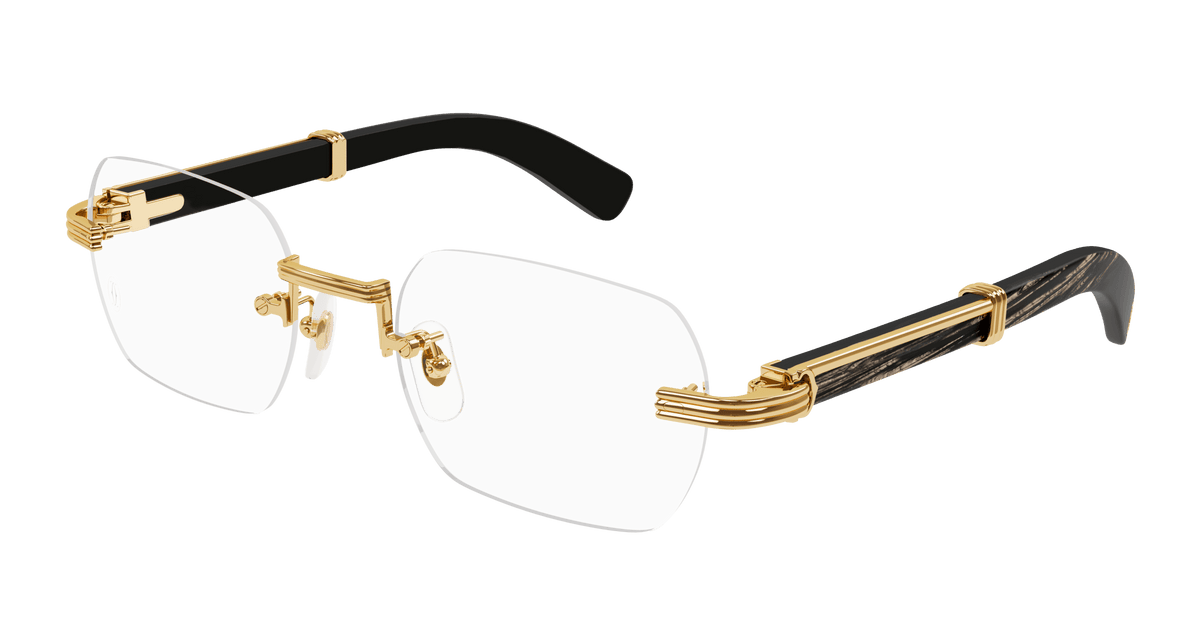 Cartier CT0377O Eyeglasses - Gold / Transparent (001)