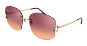 Cartier CT0037RS Sunglasses - Gold / Red (002)