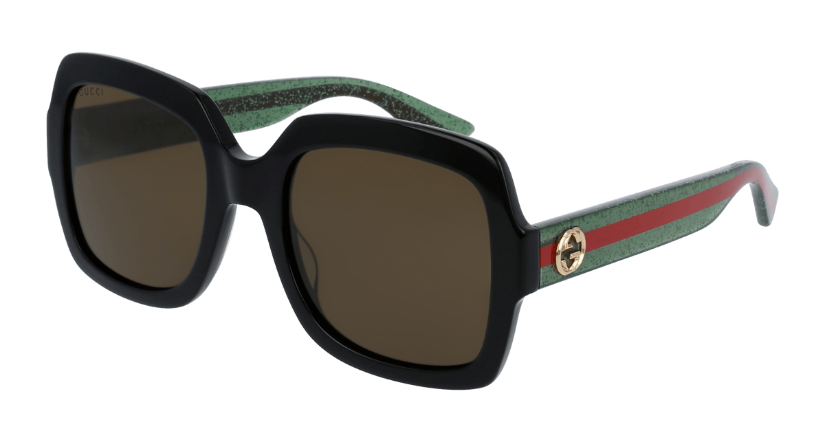 Gucci GG0036SN Sunglasses - Black / Brown (002)