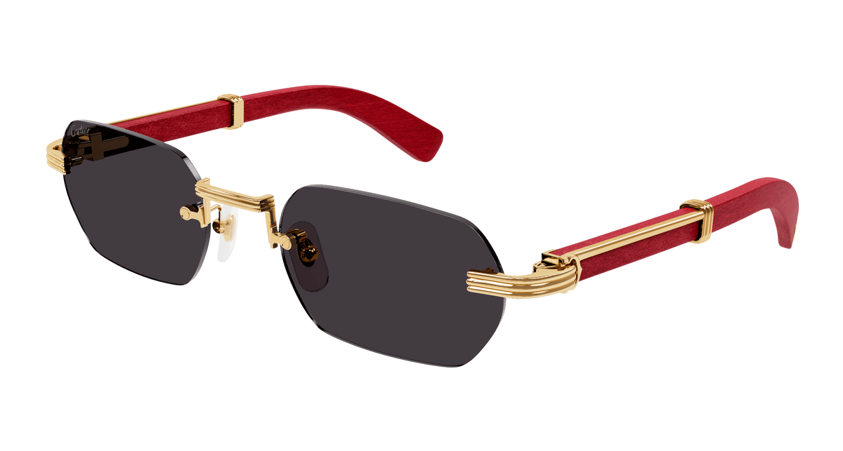 Cartier CT0362S Sunglasses - Gold / Grey (004)