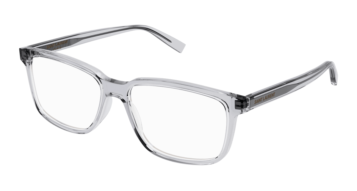 Saint Laurent SL 458 Eyeglasses - Grey / Transparent (007)