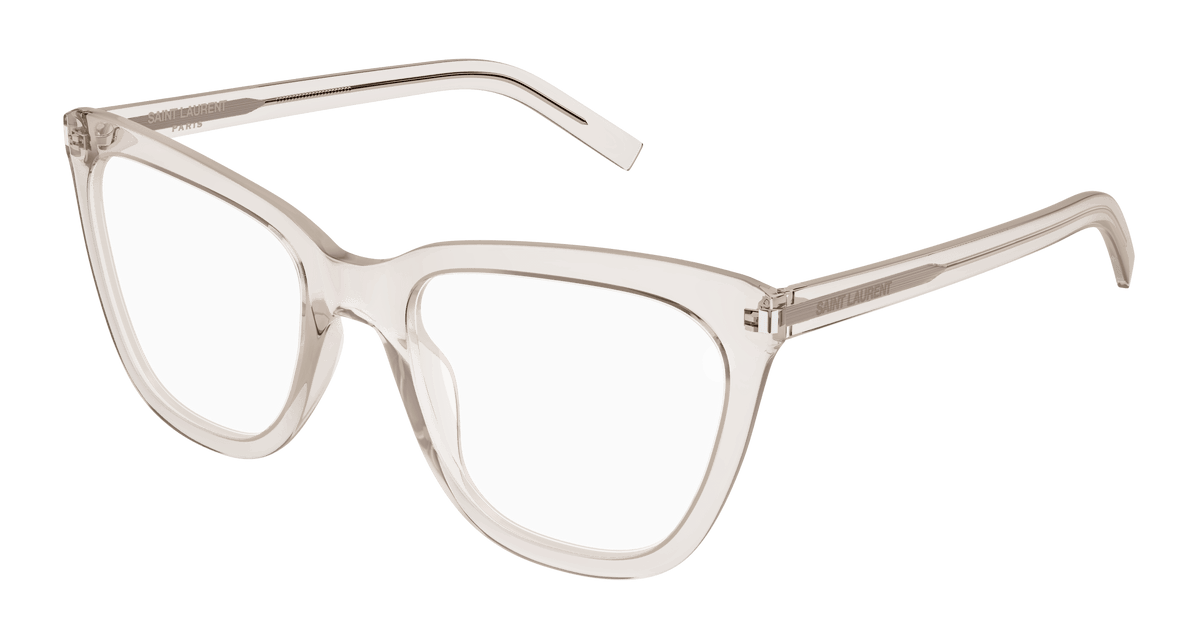 Saint Laurent SL 548 SLIM OPT Eyeglasses - Beige / Transparent (004)