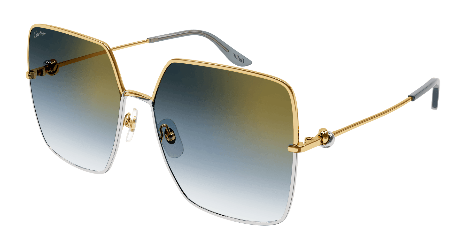 Cartier CT0361S Sunglasses - Gold / Grey (001)