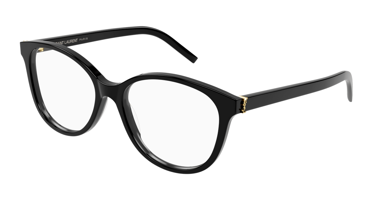 Saint Laurent SL M112 Eyeglasses - Black / Transparent (001)