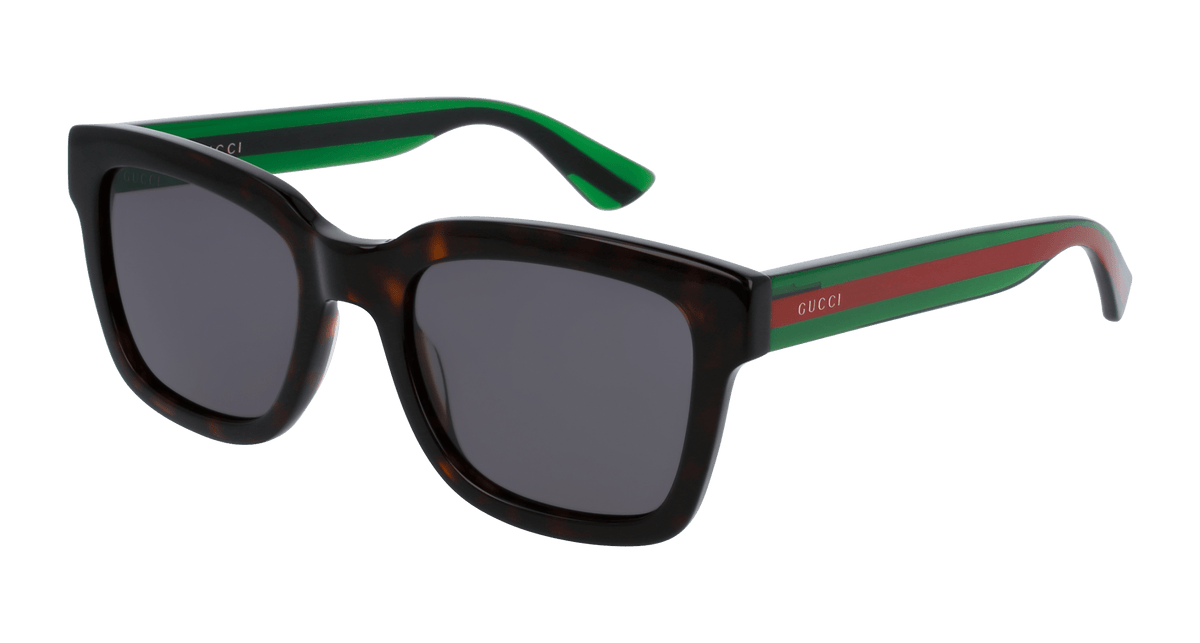 Gucci GG0001SN Sunglasses - Havana / Grey (003)