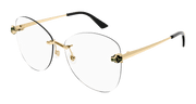 Cartier CT0418O Eyeglasses - Gold / Transparent (001)