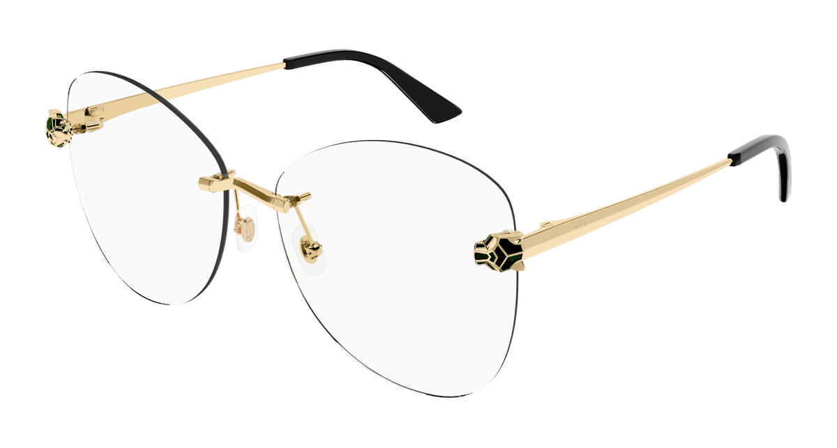Cartier CT0418O Eyeglasses - Gold / Transparent (001)