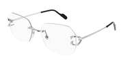 Cartier CT0416O Eyeglasses - Silver / Transparent (002)