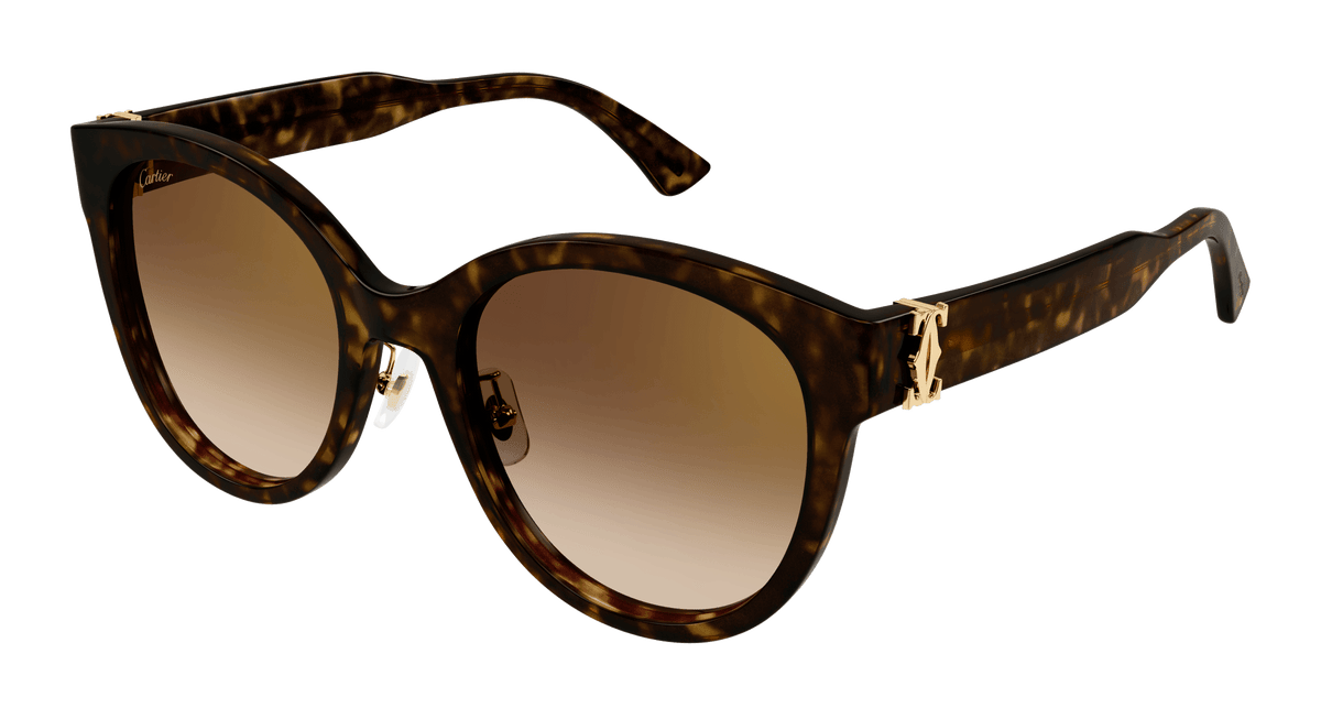 Cartier CT0438SA Sunglasses - Havana / Brown (002)