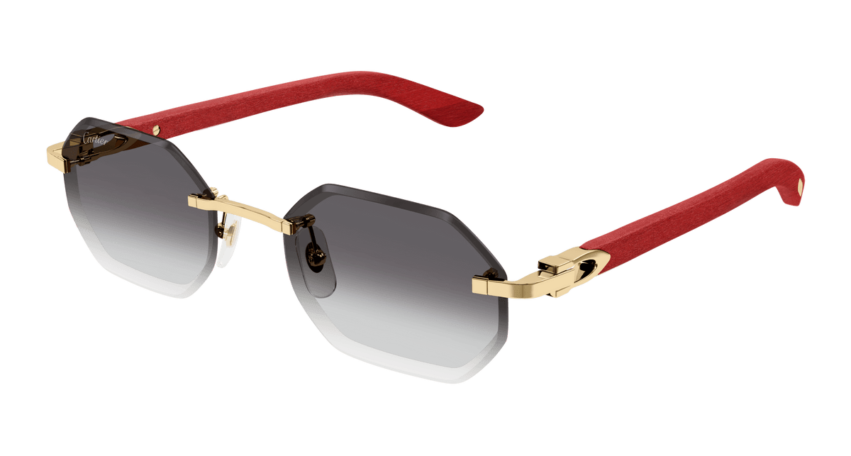 Cartier CT0439S Sunglasses - Gold / Grey (003)