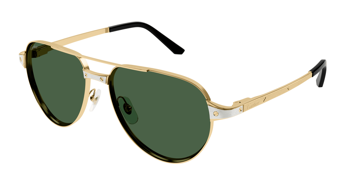 Cartier CT0425S Sunglasses - Gold / Green (002)