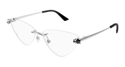 Cartier CT0448O Eyeglasses - Silver / Transparent (002)
