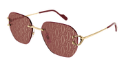Cartier CT0394S Sunglasses - Gold / Red (003)