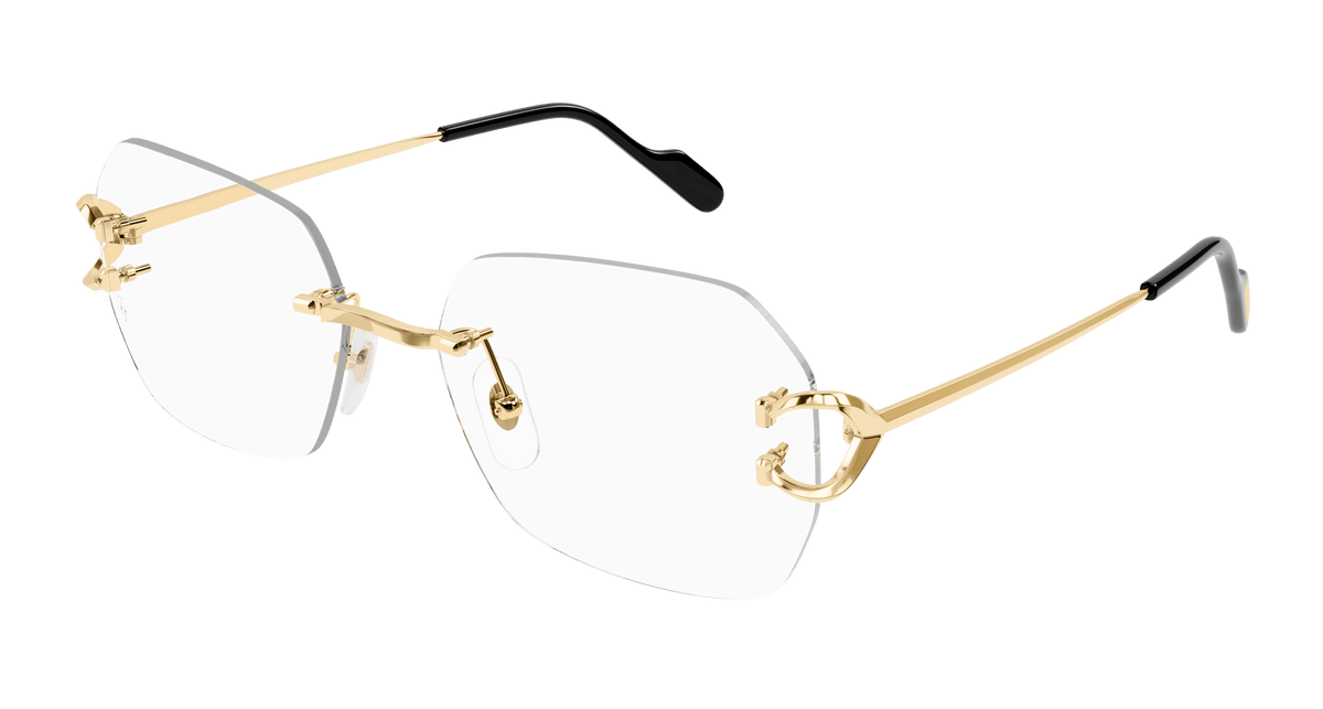 Cartier CT0416O Eyeglasses - Gold / Transparent (001)