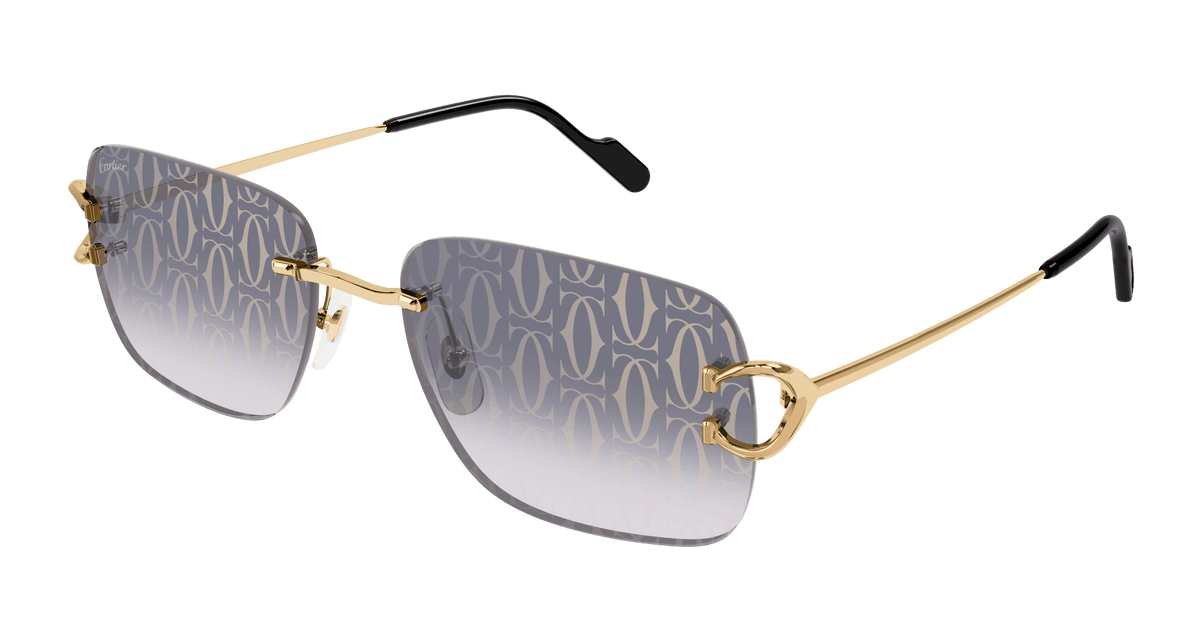 Cartier CT0330S Sunglasses - Gold / Grey (007)