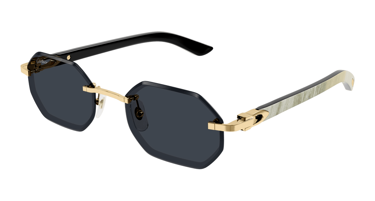 Cartier CT0439S Sunglasses - Gold / Grey (002)