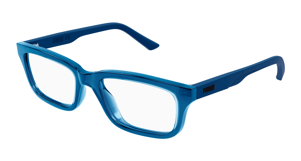 Puma PJ0068O Eyeglasses - Blue / Transparent (004)