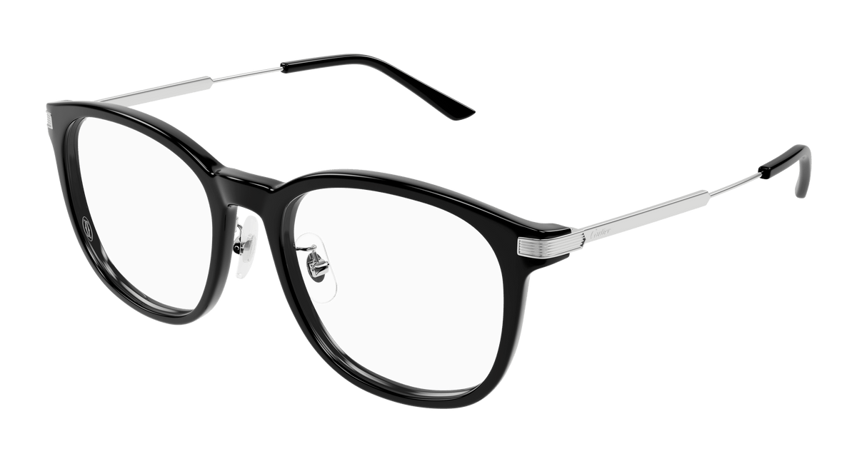 Cartier CT0454O Eyeglasses - Black / Transparent (001)