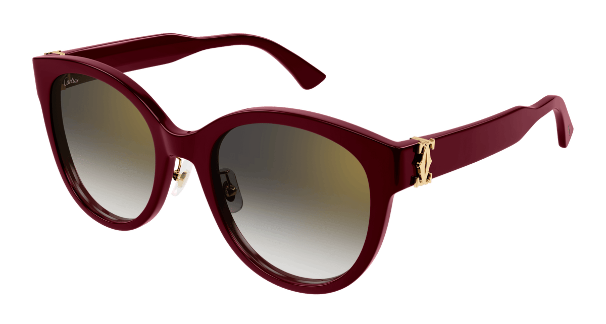 Cartier CT0438SA Sunglasses - Red / Grey (004)