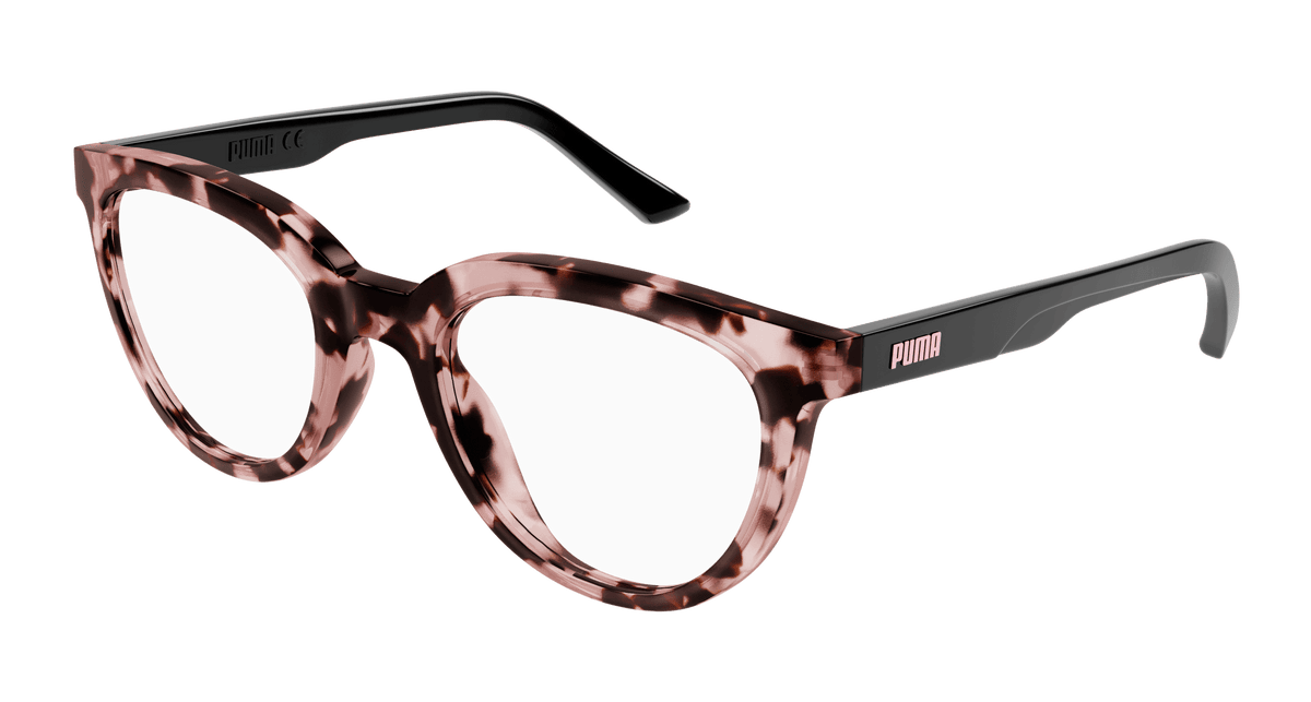 Puma PJ0067O Eyeglasses - Havana / Transparent (002)