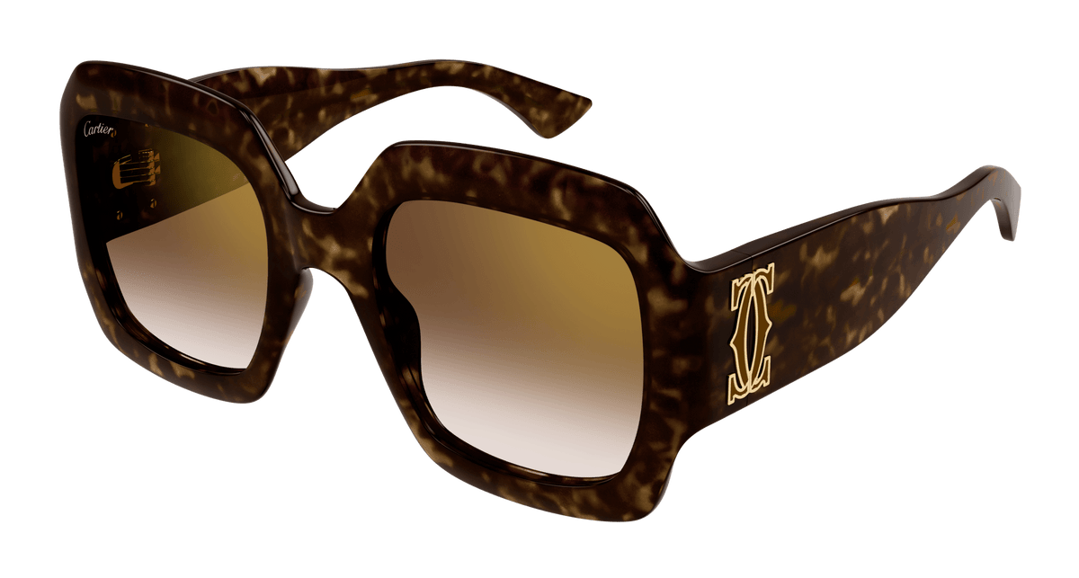 Cartier CT0434S Sunglasses - Havana / Brown (002)