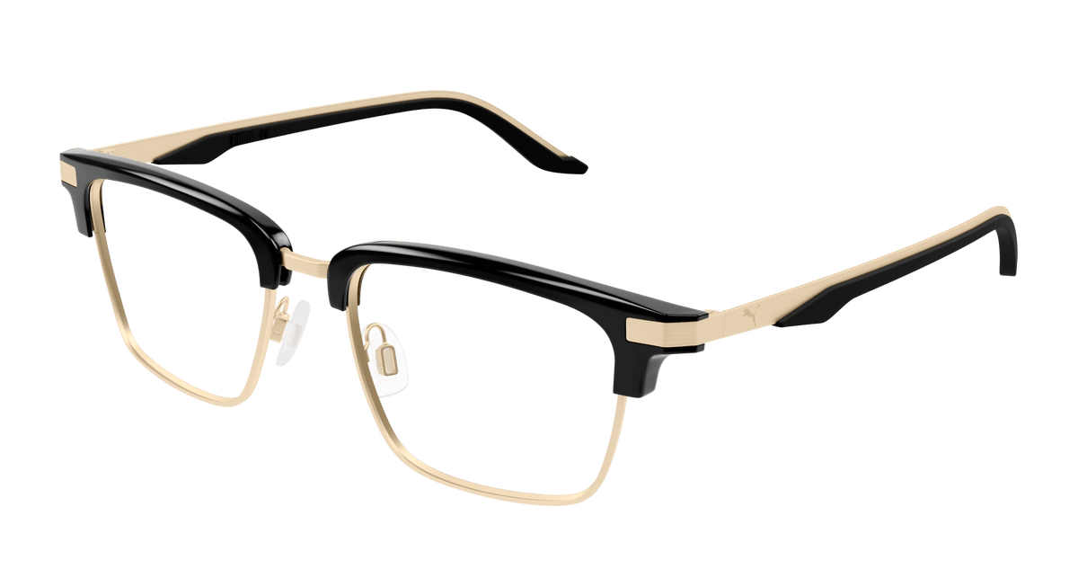 Puma PU0411O Eyeglasses - Black / Transparent (001)