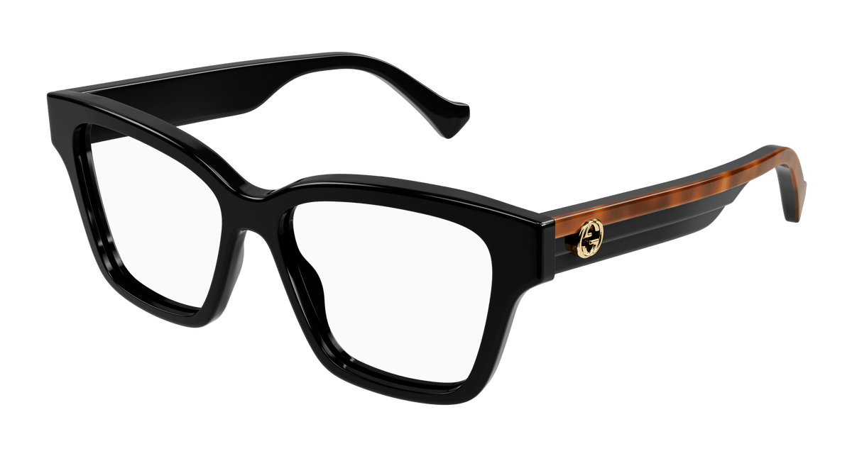 Gucci GG1302O Eyeglasses - Black / Transparent (004)