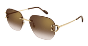 Cartier CT0394S Sunglasses - Gold / Brown (002)