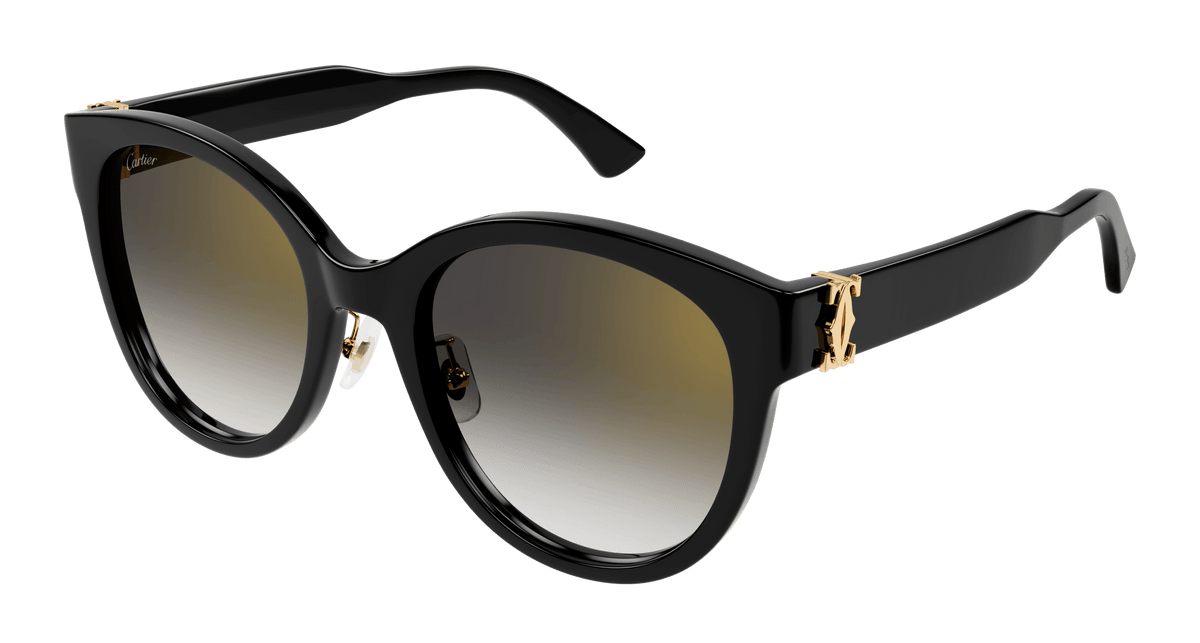 Cartier CT0438SA Sunglasses - Black / Grey (001)