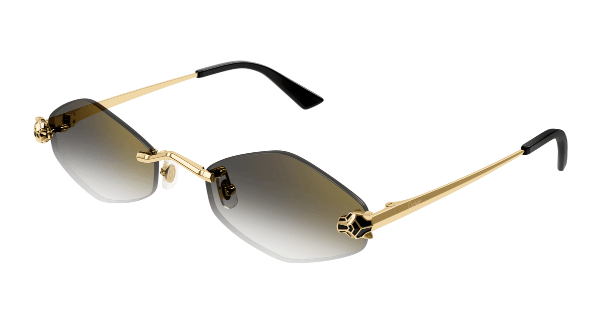 Cartier CT0433S Sunglasses - Gold / Grey (001)