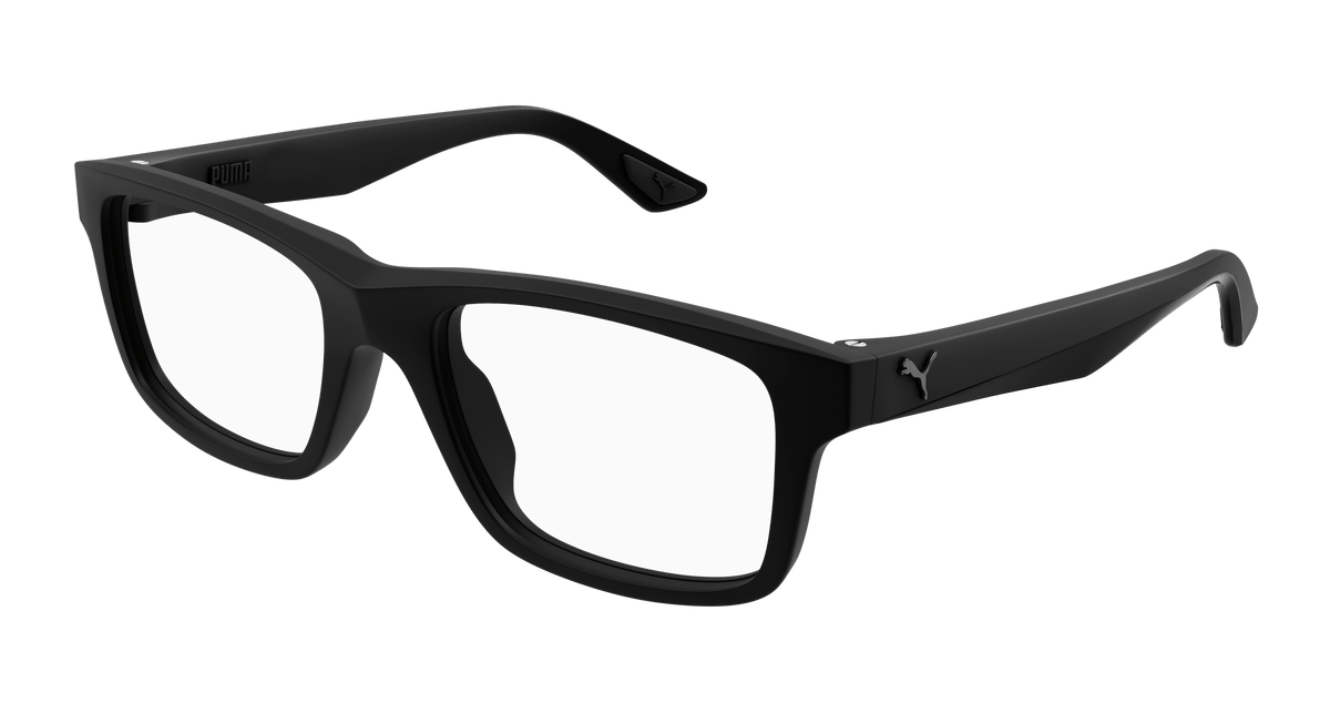 Puma PU0405O Eyeglasses - Black / Transparent (001)