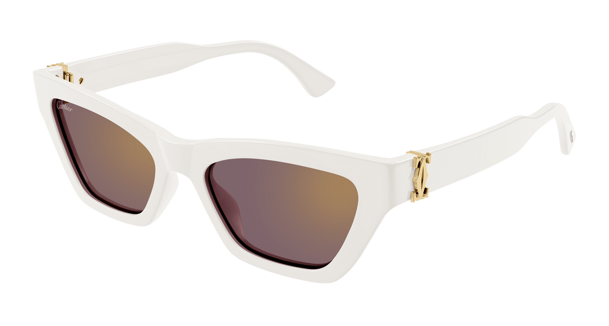 Cartier CT0437S Sunglasses - White / Red (004)