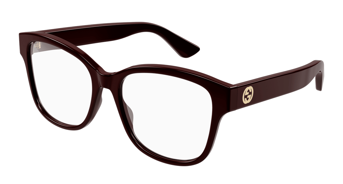 Gucci GG1340O Eyeglasses - Burgundy / Transparent (004)