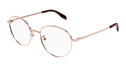 Alexander McQueen AM0414O Eyeglasses - Gold / Transparent (004)