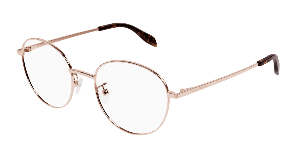 Alexander McQueen AM0414O Eyeglasses - Gold / Transparent (004)