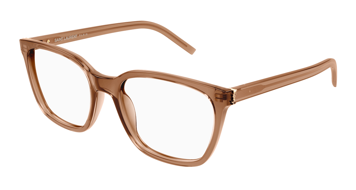 Saint Laurent SL M129 Eyeglasses - Brown / Transparent (006)