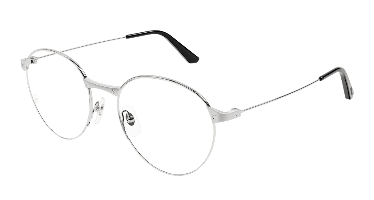 Cartier CT0405O Eyeglasses - Silver / Transparent (002)