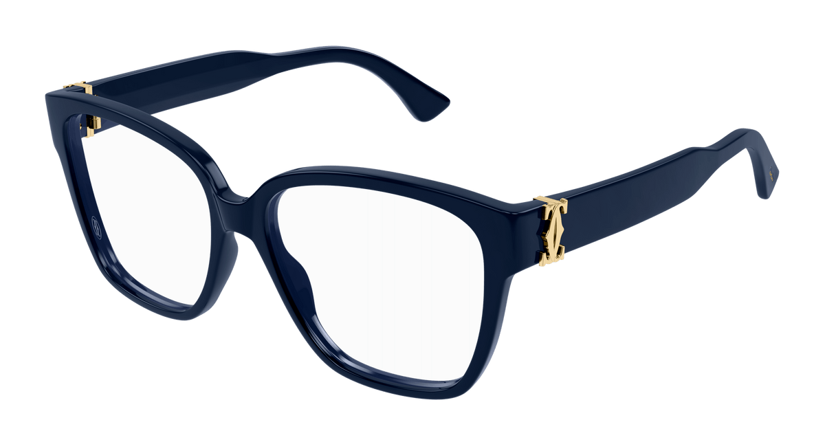 Cartier CT0451O Eyeglasses - Blue / Transparent (003)