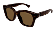 Alexander McQueen AM0432SA Sunglasses - Havana / Brown (005)