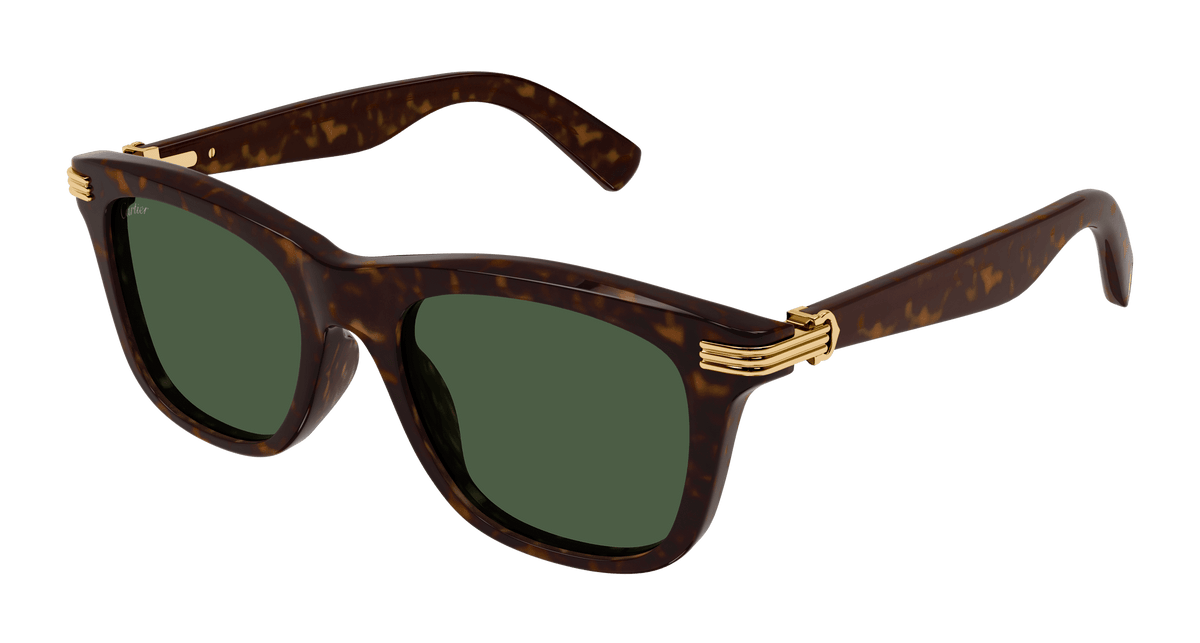 Cartier CT0396S Sunglasses - Havana / Green (002)