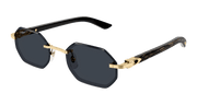 Cartier CT0439S Sunglasses - Gold / Grey (001)