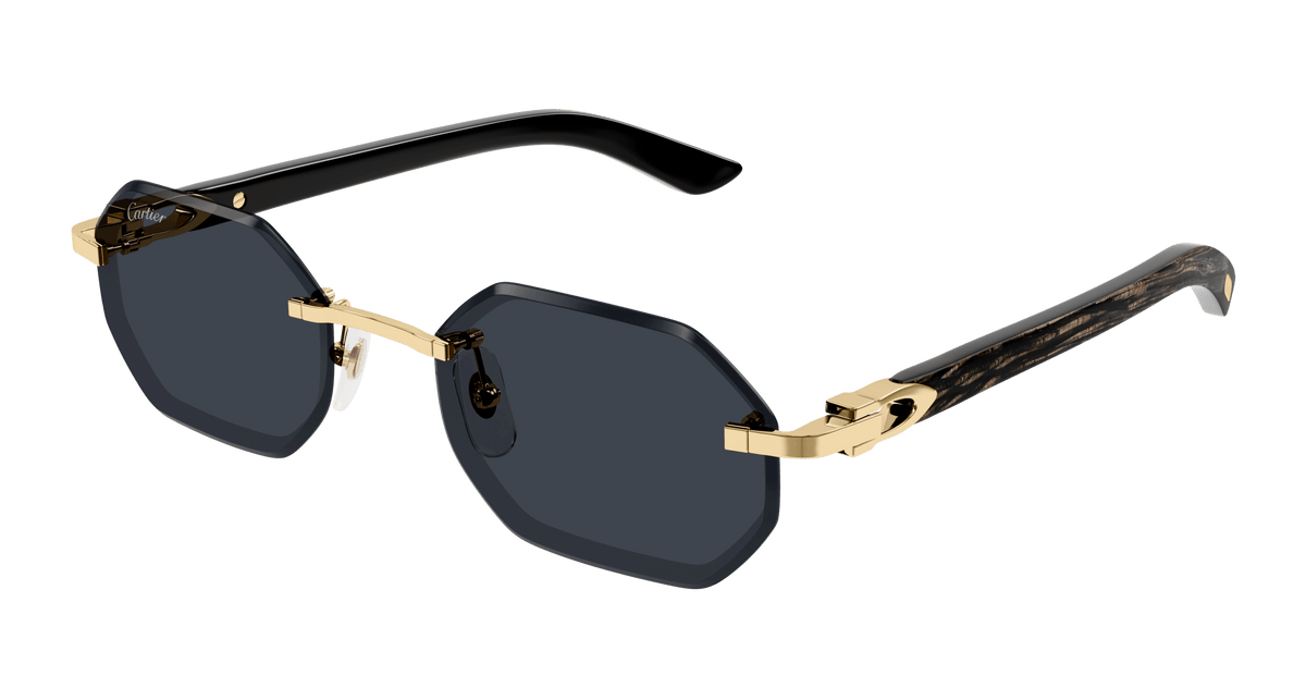 Cartier CT0439S Sunglasses - Gold / Grey (001)