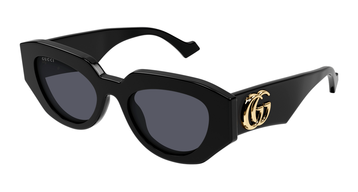 Gucci GG1421S Sunglasses - Black / Grey (001)
